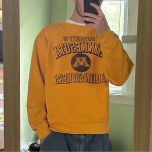 Blue 84 University of Minnesota Golden Gophers Football College School Crewneck